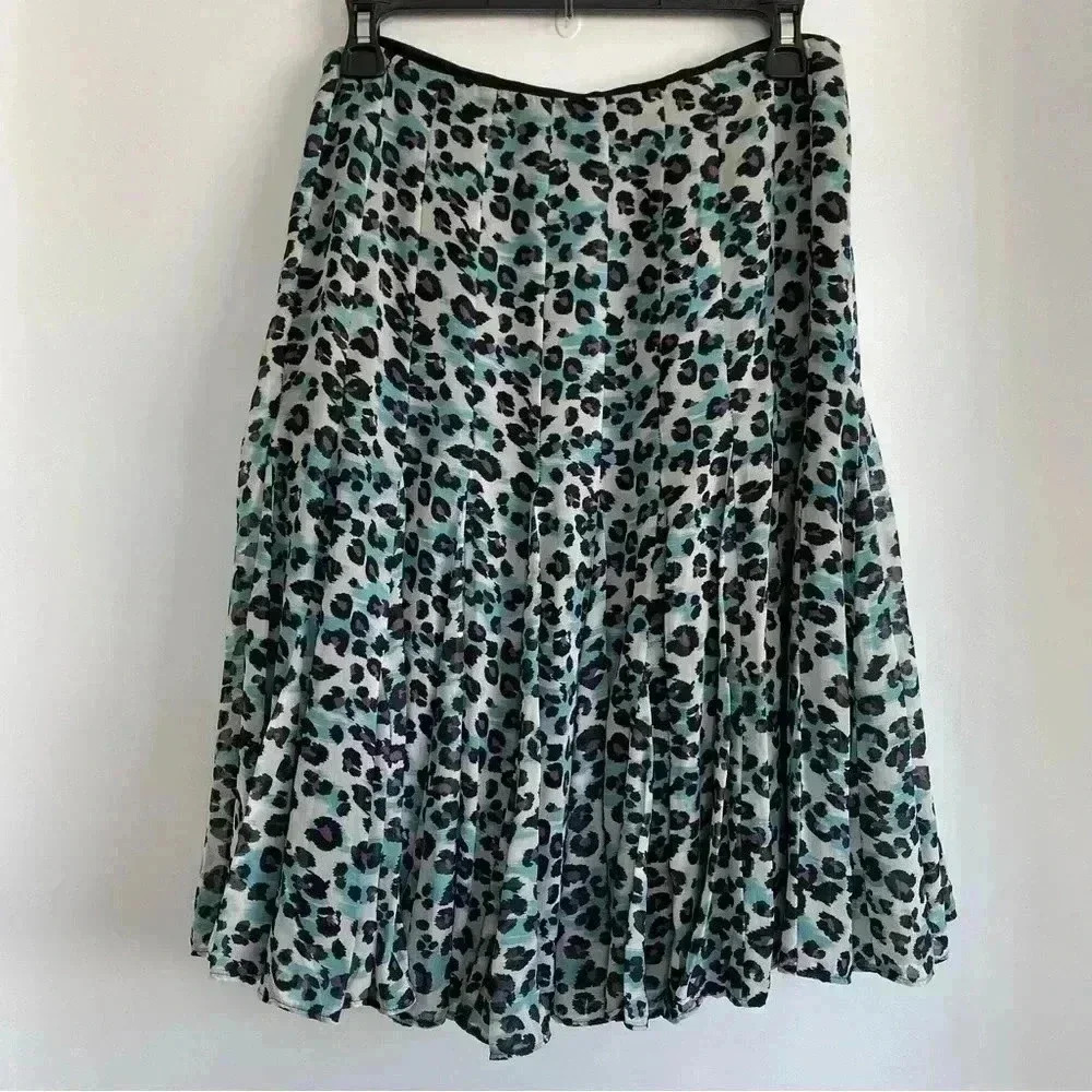 Nicole by Nicole Miller Leopard Print Y2K Low Rise Skirt 4 - Picture 2 of 5